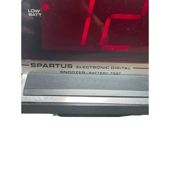 Vintage Spartus‎ Electronic Digital Alarm Clock 1150 Large Display Retro Tested - Picture 2 of 6